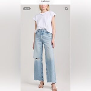 MOTHER High Waisted Spinner Zip Sneak Chew